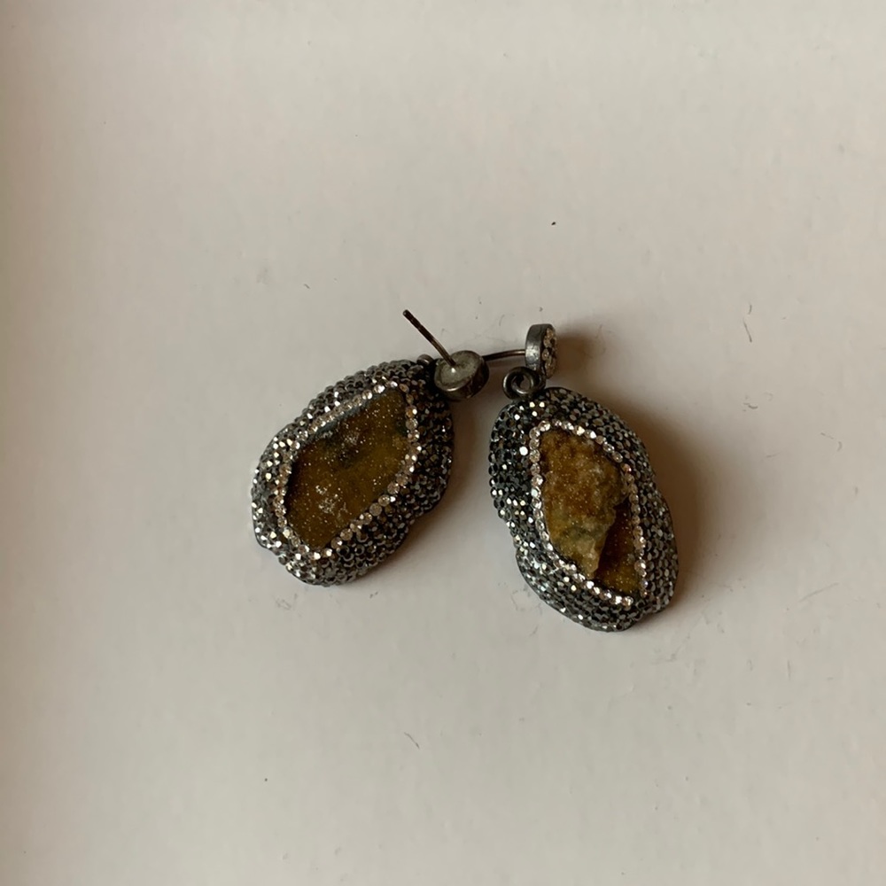 Druzy Sterling Silver Earrings